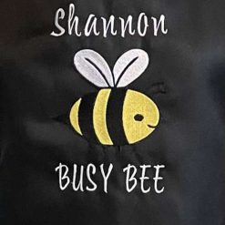 Personalised Embroidered Bee Design Apron 5 Personalised Embroidered Bee Design Apron 5