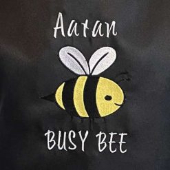 Personalised Embroidered Bee Design Apron 4 Personalised Embroidered Bee Design Apron 4
