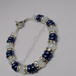 Blue and White Bracelet