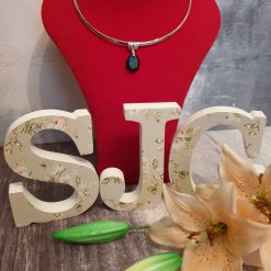 Blue Druzy Necklace