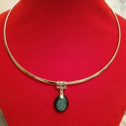 Blue Druzy Necklace 1