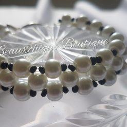 Black n White Pearl Bracelet