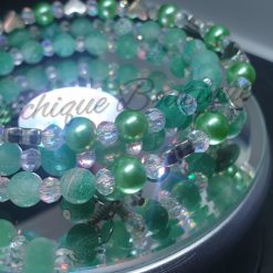 Seabreeze - Green Cracked Glass Bracelet
