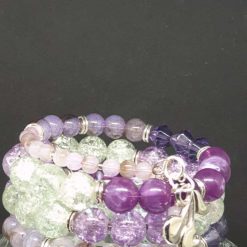 Shades of Purple - Memory Wire Bracelet