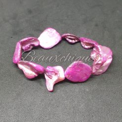 Cerise Coloured Mother of Peal Bracelet