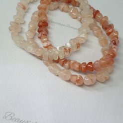 Quartz Trio  of  Pink Quartz Bracelets