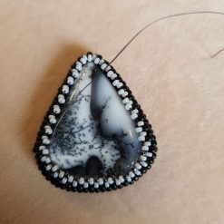 Dendrite Agate Cabochon Necklace 1