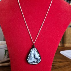 Dendrite Agate Cabochon Necklace 2