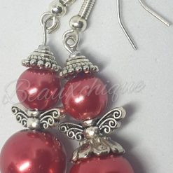 Red Angel Earrings