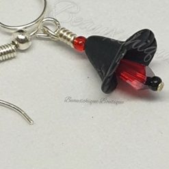 Black and Red Peace Lily Earrings 4 Black and Red Peace Lily Earrings 4