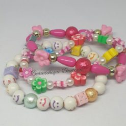 Three bracelet Set - Flower Bracelet