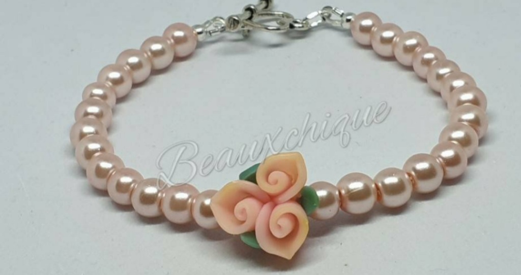 Pink Flower Bracelet Pink Flower Bracelet