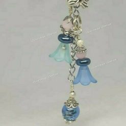 Angel Bag/Purse/Zipper Charm - Blue and Green