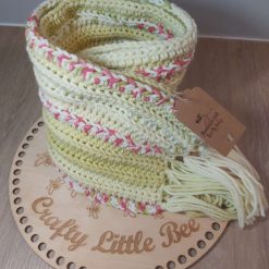 Chunky Soft Fringe Scarf (Pistachio/fleck)