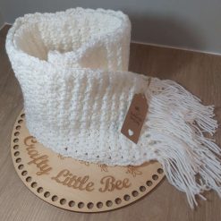 Adult Soft Fringe Scarf (white)