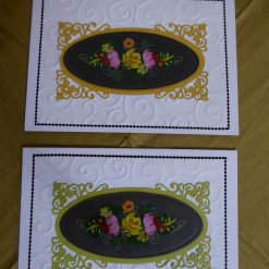 Canal Boat Art Any Occasion Card x 2