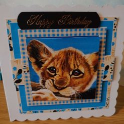 Snow Leopard twister decoupage handmade card 23 Snow Leopard twister decoupage handmade card 58