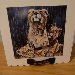 Snow Leopard twister decoupage handmade card 7 Snow Leopard twister decoupage handmade card 42