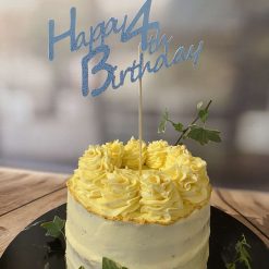Happy 4th Birthday - Cake Topper - Non Shed / acid free 2 Happy 4th Birthday - Cake Topper - Non Shed / acid free 2