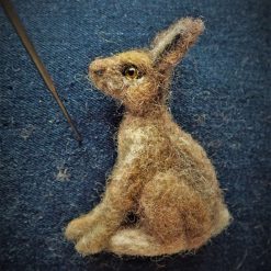Needle Felt Hare, Diorama, Miniature Scene, Watercolour painting, Landscape, Needle Felted Animal, Wool Sculpture, Fibre Art, Sculpture, Gift, Woodland Creature, Wildlife 1 Needle Felt Hare, Diorama, Miniature Scene, Watercolour painting, Landscape, Needle Felted Animal, Wool Sculpture, Fibre Art, Sculpture, Gift, Woodland Creature, Wildlife 5