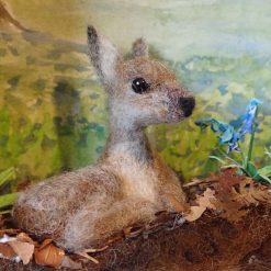 Needle Felt Deer, Deer Diorama, Miniature Scene, Watercolour painting, Landscape, Needle Felted Animal, Wool Sculpture, Fibre Art, Sculpture, Gift, Woodland Creature, Wildlife 3 Needle Felt Deer, Deer Diorama, Miniature Scene, Watercolour painting, Landscape, Needle Felted Animal, Wool Sculpture, Fibre Art, Sculpture, Gift, Woodland Creature, Wildlife 7