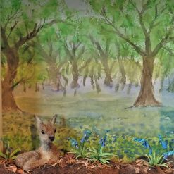 Needle Felt Deer, Deer Diorama, Miniature Scene, Watercolour painting, Landscape, Needle Felted Animal, Wool Sculpture, Fibre Art, Sculpture, Gift, Woodland Creature, Wildlife 4 Needle Felt Deer, Deer Diorama, Miniature Scene, Watercolour painting, Landscape, Needle Felted Animal, Wool Sculpture, Fibre Art, Sculpture, Gift, Woodland Creature, Wildlife 8