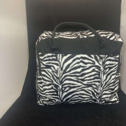 Upcycled Zebra Print  Med Tote Bag