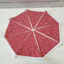 Red & White Floral Bunting, 100% cotton, Floral Bunting, Red Bunting, Garland, Fabric Bunting, 10 double sided flags 2.5m 1 Red & White Floral Bunting, 100% cotton, Floral Bunting, Red Bunting, Garland, Fabric Bunting, 10 double sided flags 2.5m 1