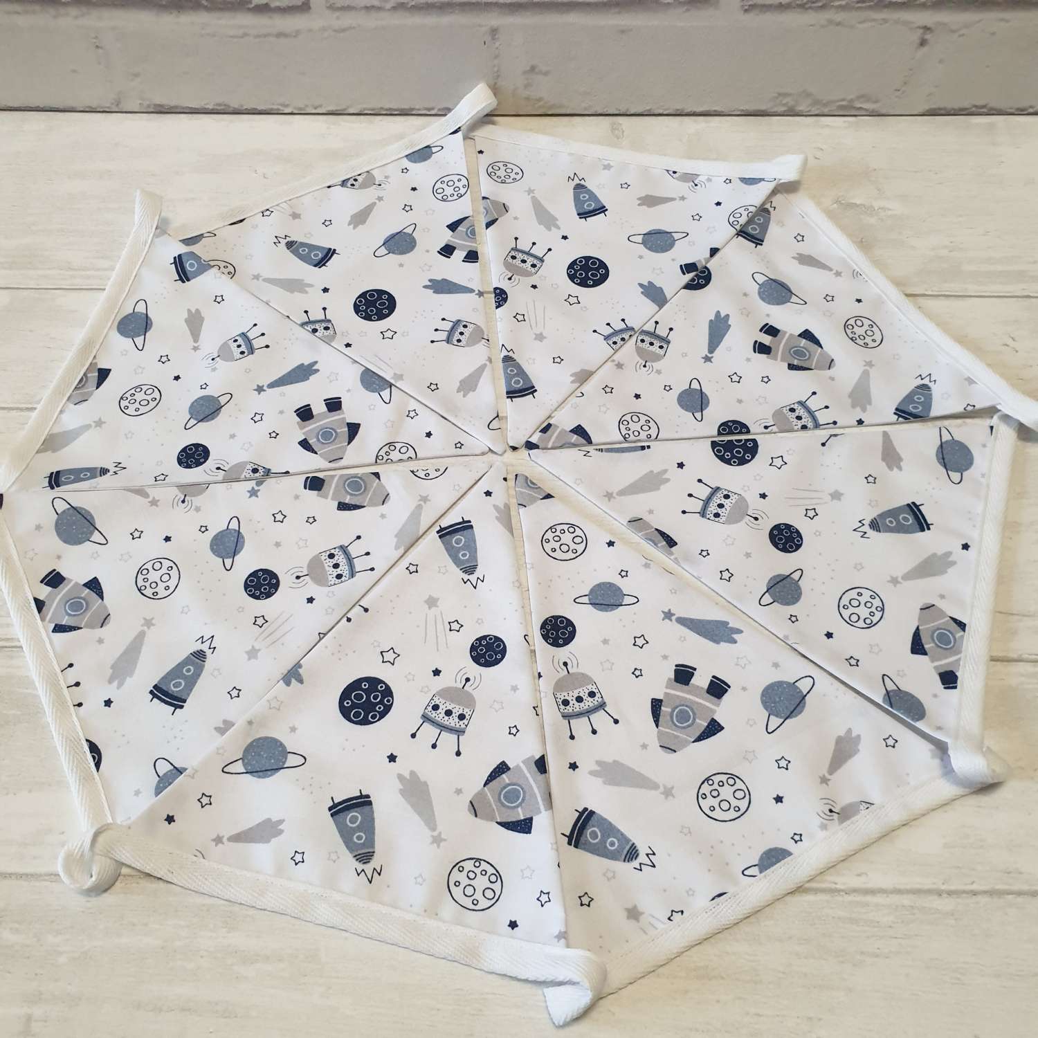 Galaxy Bunting, Space Bunting, Rocket Bunting, Nursery Bunting, Kids Bunting, Garland, Fabric Bunting, 100% Cotton Bunting, 10 double sided flags 2.5m Galaxy Bunting, Space Bunting, Rocket Bunting, Nursery Bunting, Kids Bunting, Garland, Fabric Bunting, 100% Cotton Bunting, 10 double sided flags 2.5m