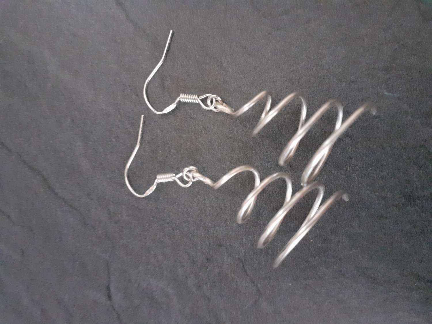 20200809_174821 - Copy Silver Spiral Dangle Earrings 4