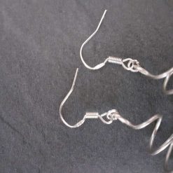 Silver Spiral Dangle Earrings 2 Silver Spiral Dangle Earrings 6
