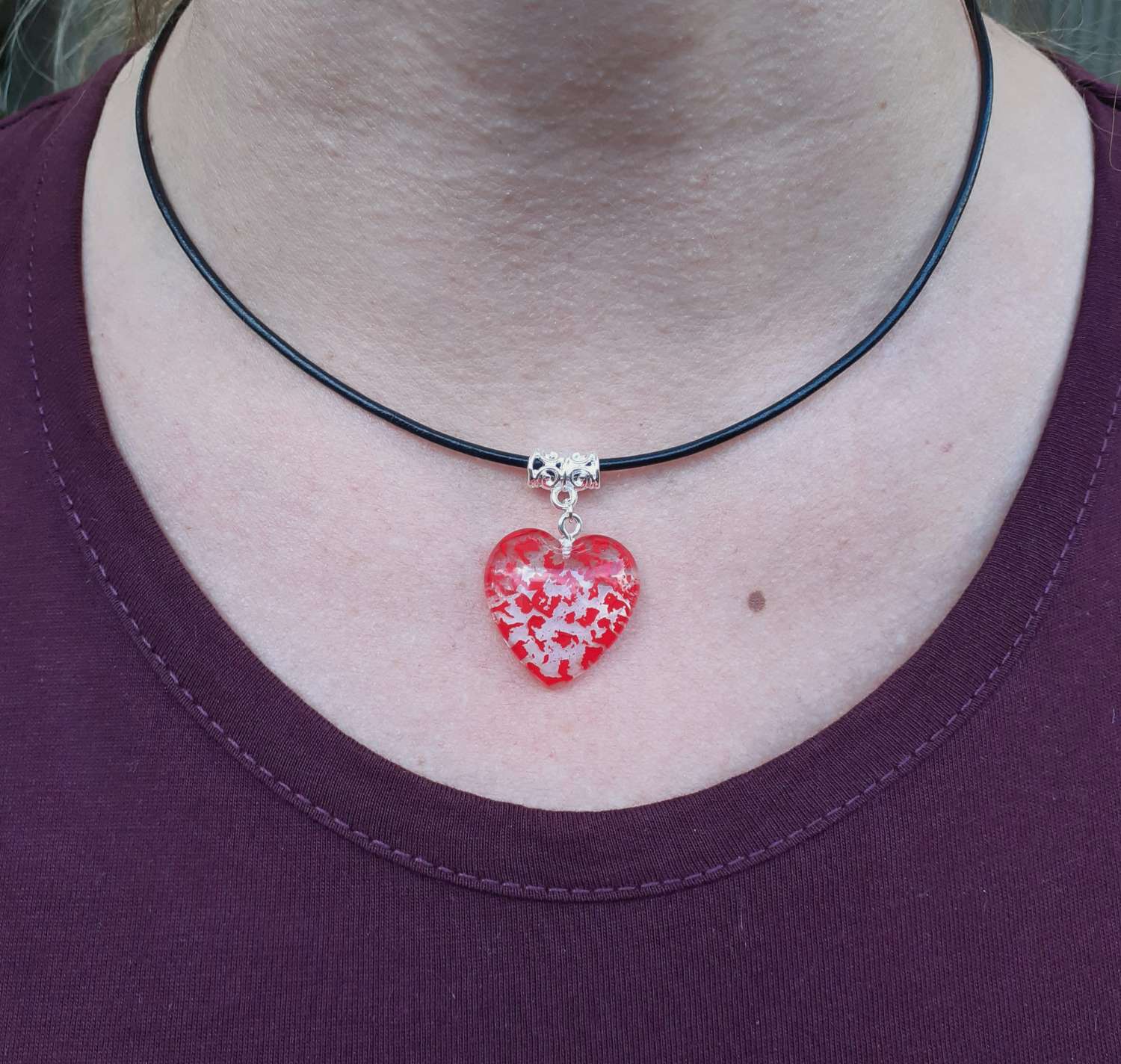 Red Heart Necklace Red Heart Necklace