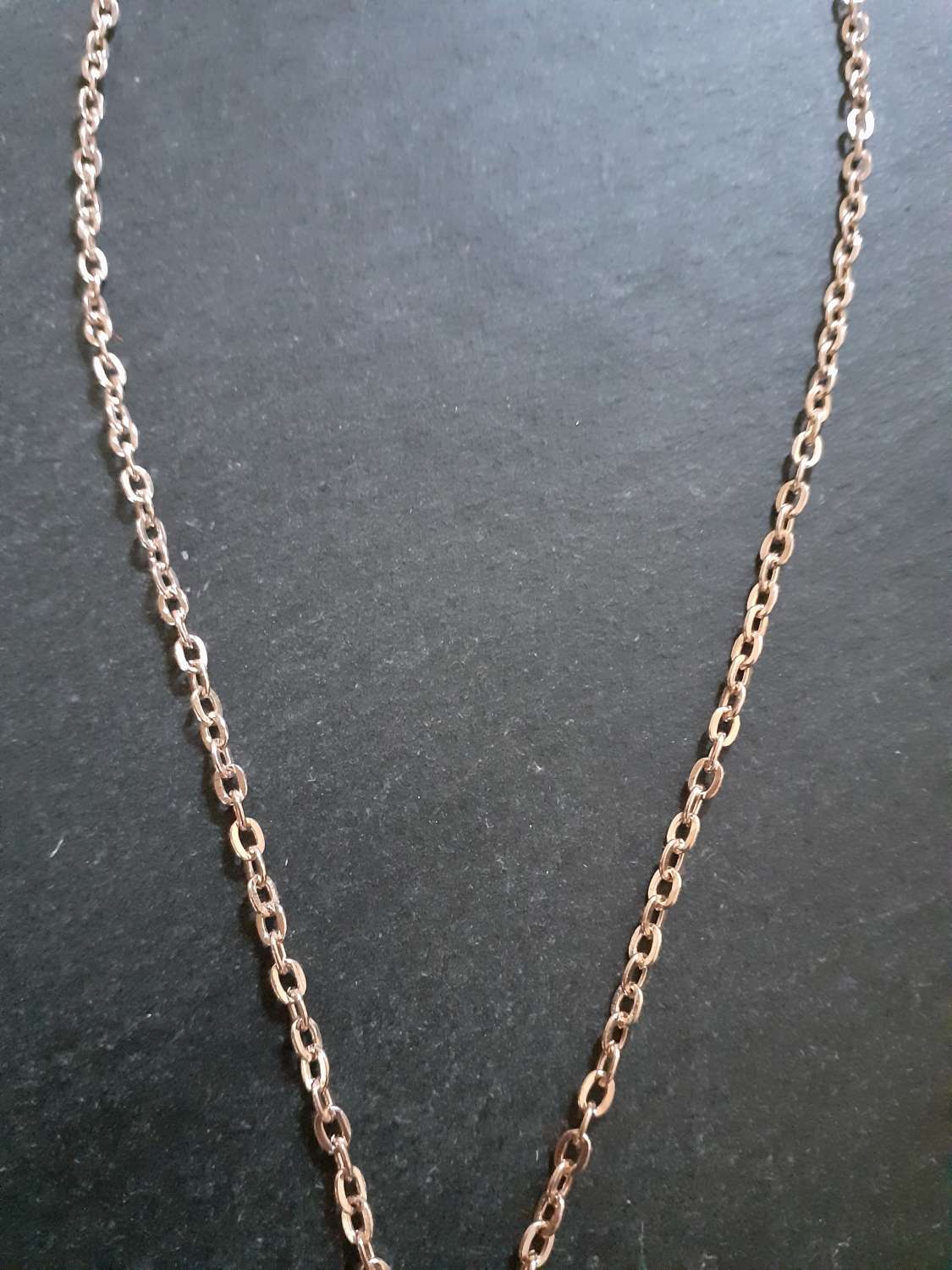 Rose Gold Decreasing Circle Necklace Rose Gold Decreasing Circle Necklace