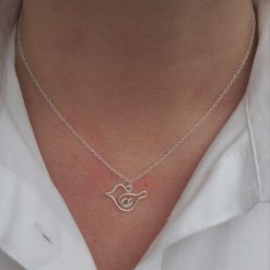 Sterling Silver Robin Necklace