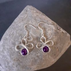 Purple Flower Earrings 4 Purple Flower Earrings 4