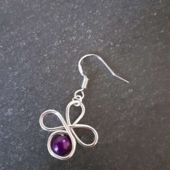 Purple Flower Earrings 3 Purple Flower Earrings 3