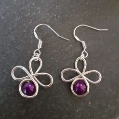 Purple Flower Earrings 1 Purple Flower Earrings 1