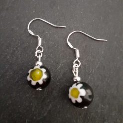 Millefiori Flower Dangle Earrings 2 Millefiori Flower Dangle Earrings 2