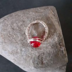 Red Glass Ring 4