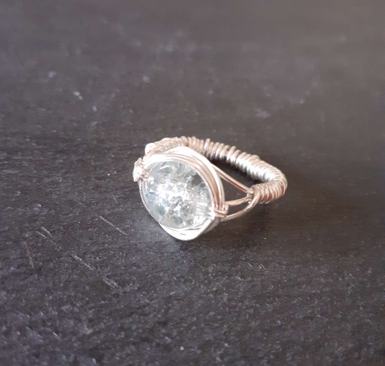 Clear Glass Ring Clear Glass Ring