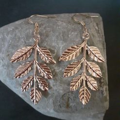 Gold Filigree Leaf Earrings