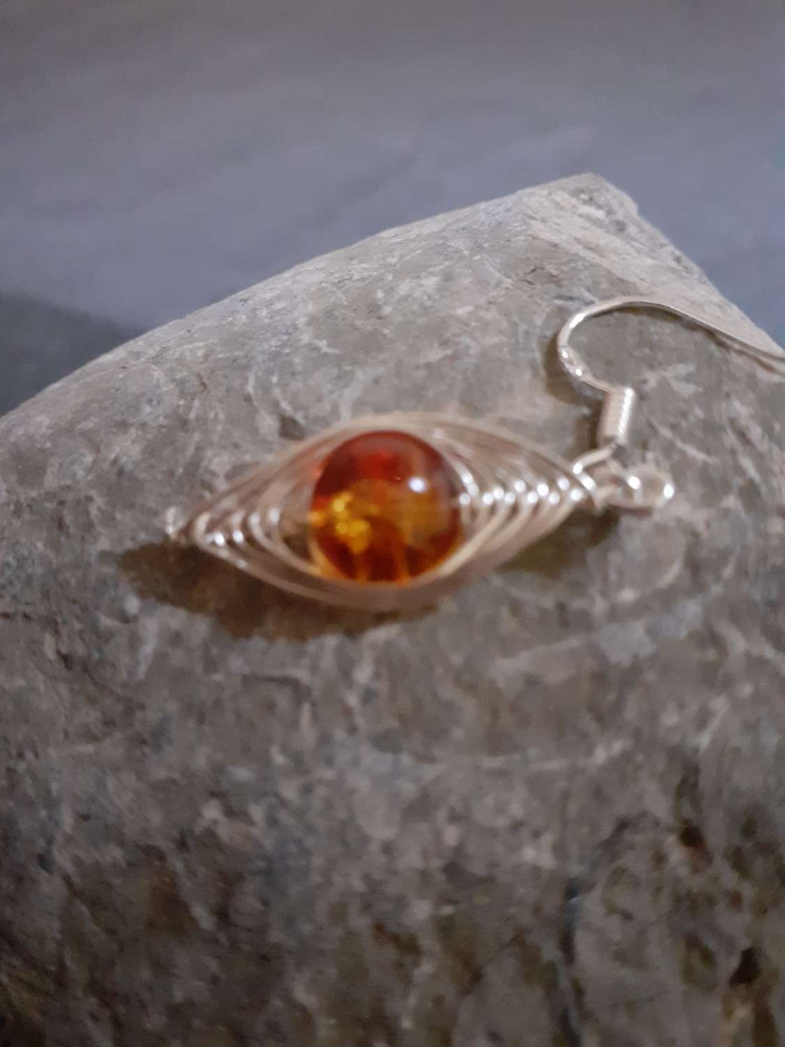 Orange Dangle Earrings Orange Dangle Earrings