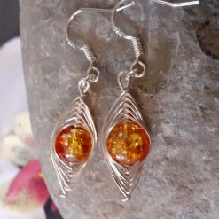 Orange Dangle Earrings 1 Orange Dangle Earrings 1