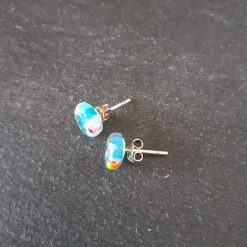 Turquoise Millefiori Studs 2