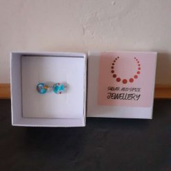 Turquoise Millefiori Studs 4