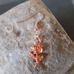 Rose Gold Rose Earrings 2 Rose Gold Rose Earrings 2