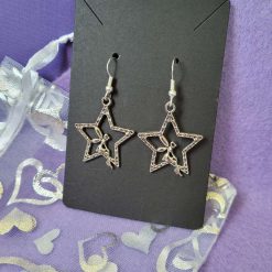 Sterling Silver Tibetan Silver Fairy in Star Earrings 2 Sterling Silver Tibetan Silver Fairy in Star Earrings 2