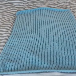 Blue baby blanket