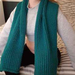 Hand knitted scarf