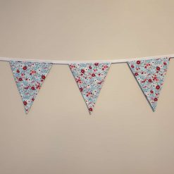 Blue Floral Bunting, 100% cotton, Floral Bunting, Blue Bunting, Garland, Fabric Bunting, 10 double sided flags 2.5m 6 Blue Floral Bunting, 100% cotton, Floral Bunting, Blue Bunting, Garland, Fabric Bunting, 10 double sided flags 2.5m 6